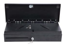 Metal RJ11 / RJ12 Flip Top Cash Drawer Lockable Cash Box With Slot 170A