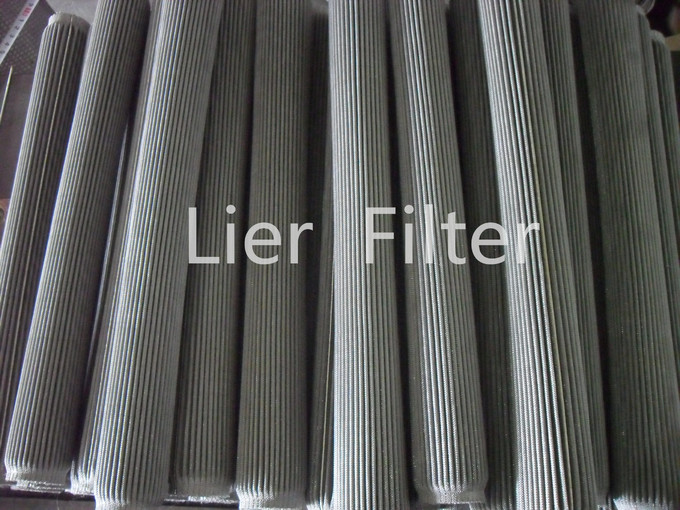 Stainless Steel Folded Filter Element High Porosity High Dirt Holding Capacity