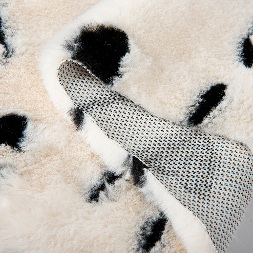 FDY Printing for Garments Making 100 Polyester Sherpa Faux Fur Warp Suede Fabric Type