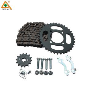 China Factory custom steel YAYE 428H-100L chain sprocket set for DY100 CD110 Motorcycle wholesale