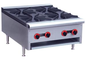 China Commercial Restaurant Cooking Equipment Table Top Gas Stove With 1 / 2 / 4 / 6 Burners wholesale