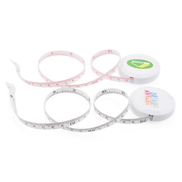 Wintape Push Button Soft Retractable Pocket White Tape Measure Double-Sided Professional Tailor'S Measuring Tape