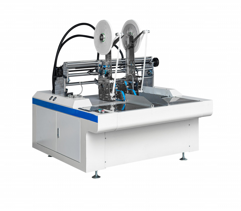 Card Board Box Double Side Adhesive Tape Pasting Machine