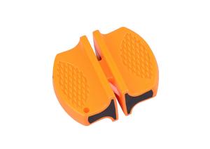 China Sport Outdoor Knife Sharpener Yellow ABS Ceramic Tungsten Steel Knife Sharpener wholesale