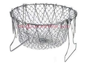China Net Kitchen Cooking Tool Fry Basket Strainer For Fried Food Or Fruits wholesale