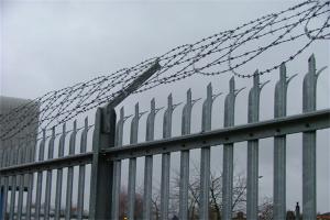 China Factory Price Hot Dipped Galvanized European Palisade Fence For Tower wholesale