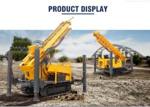 China Crawler Pneumatic Borewell Drilling Machine 350 Meters Depth wholesale