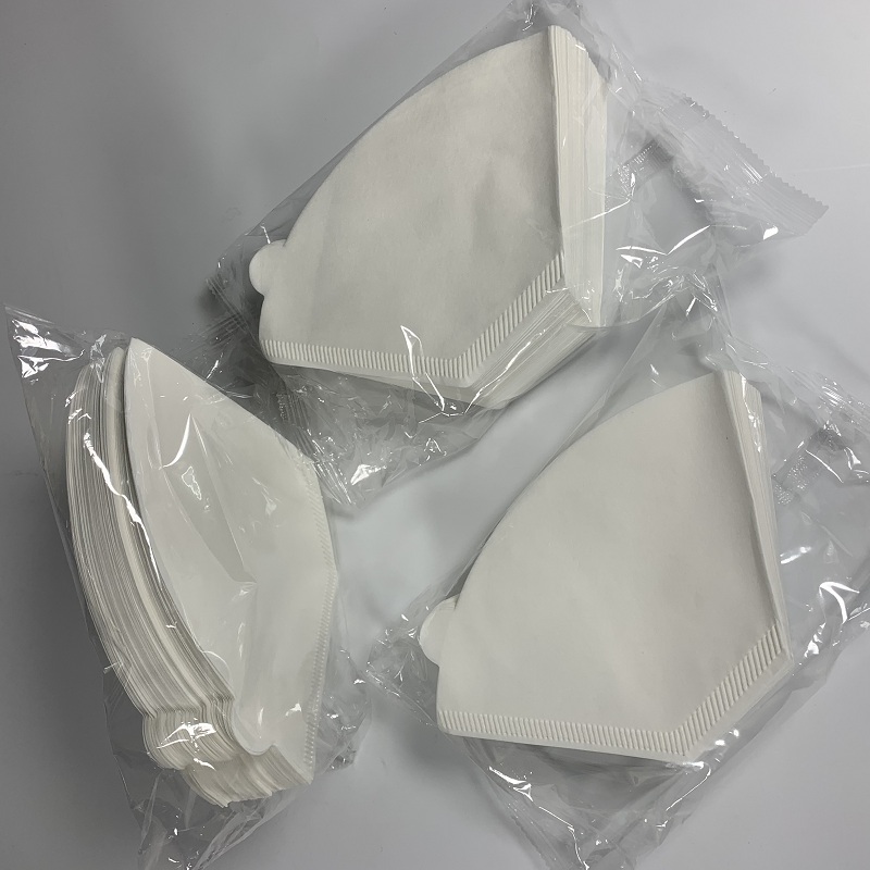 Disposable Cone Shaped Coffee Filter Paper #4 100pc One Bag 12.5x16.5 Cm Size