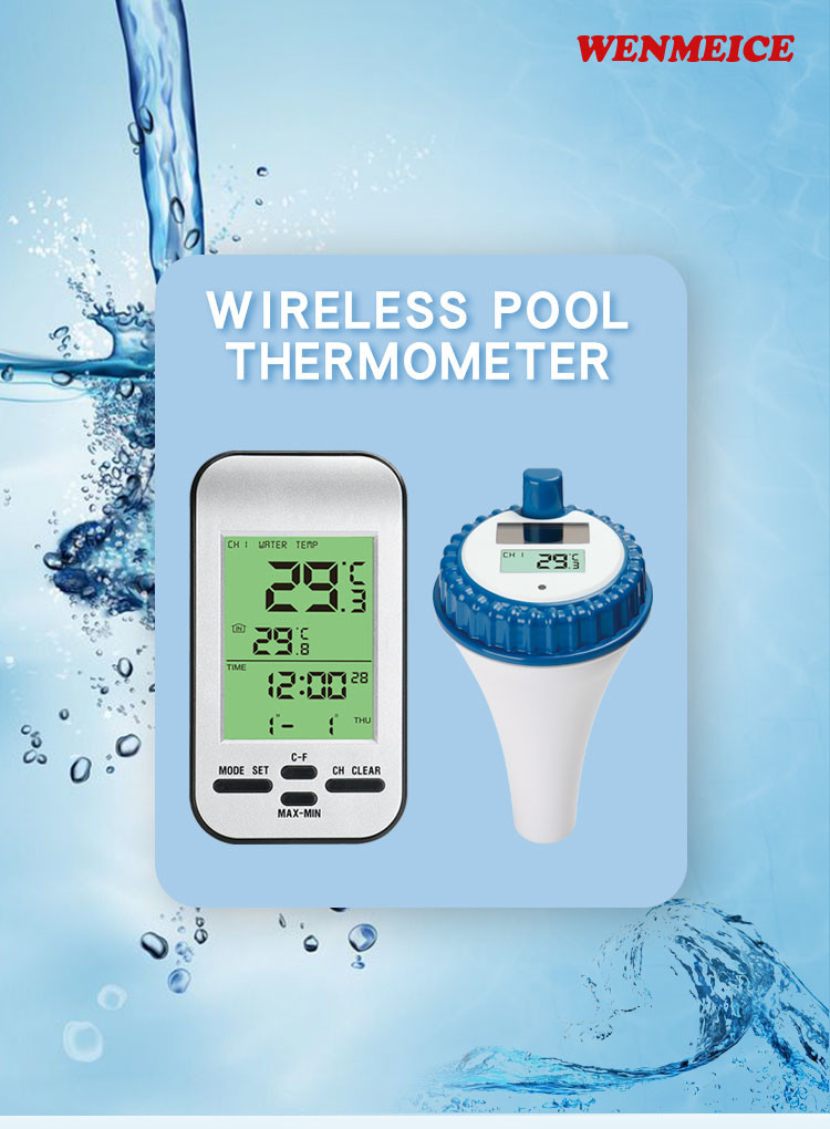 Smart Digital Instant Read Thermometer Swimming Pool Water Temperature Thermometer