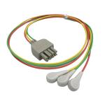 BR-913P NIHON KOHDEN K910A 3 Lead Cable Lot 405585765