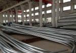 Hot Dip Galvanized Utility Street Lighting pole / Post SS400 Steel Material