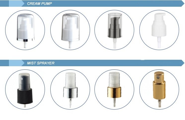 Transparent 20ml 50ml Cosmetic Spray Bottle Customized Smooth Cream Pump