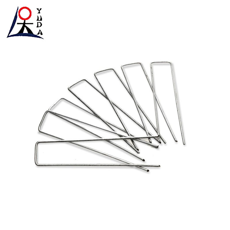 11 Gauge U-Type Turf Nails 6 Inch Length Landscape Grass Staples