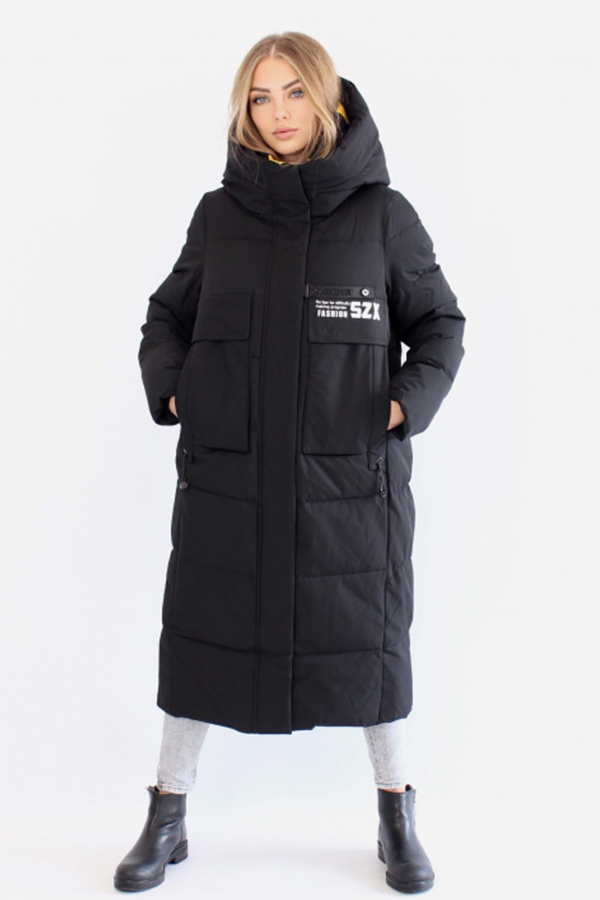 FODARLLOY Women's Winter Outerwear Cotton-Padded Jacket Medium-Long Thin Waist Wadded Jacket Thick Coat