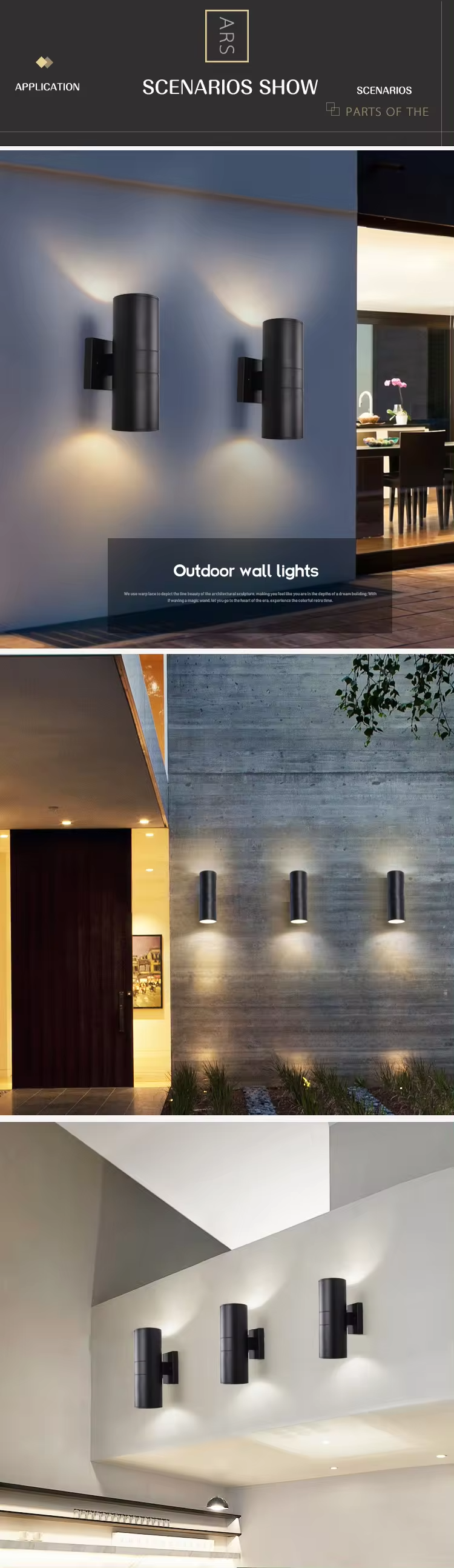 10W 100V-265V/50HZ LED Wall Lamps Up And Down Ip65 Waterproof Modern Outdoor Lighting