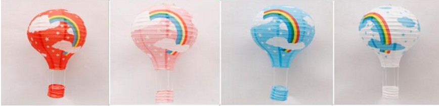 Hot Air Balltoon Paper Lanterns, Shopping Arcade Celebrations, Birthday Parties, Kindergarten Hanging Ornaments