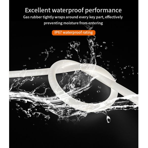 Circular Silicone Neon LED Strip Lights IP67 Waterproof 360 Degree Flex Neon Light Profile