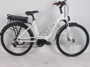 China 250W Electric City Bike , Aluminum Alloy Electric Road Bike Custom Color wholesale