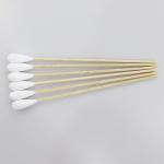 Environmentally Friendly Medical Cotton Buds , Safety Cotton Swab White