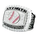 Youth Baseball Silver/Gold Sports Championship Rings