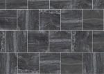 36 " X 36 " Stone Look Wall Tiles , Black Stone Look Floor Tile Hotel Building