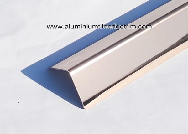 Mirror Effect Rose Gold Stainless Steel Wall Corner Guards For Commercial