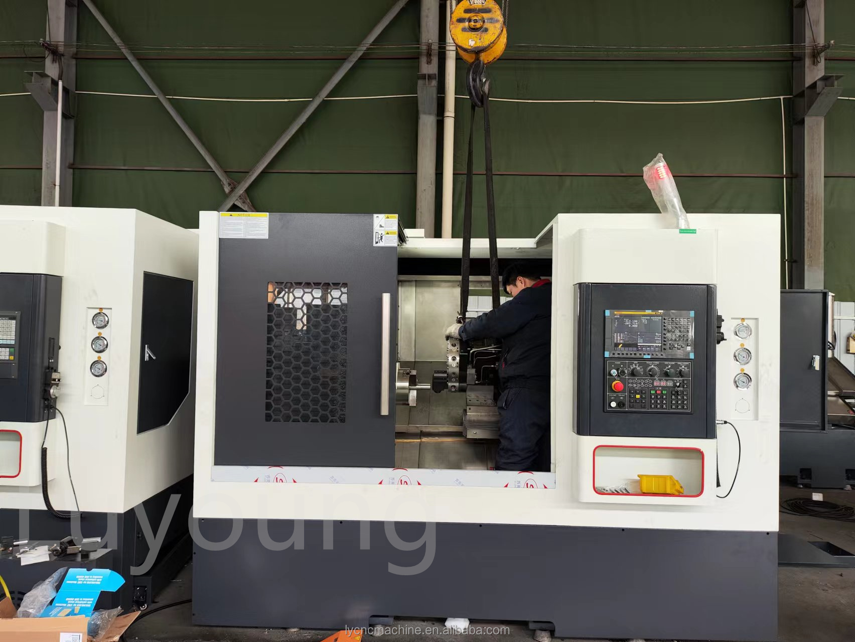3 Jaw Manual Chuck TCK56 750mm Bench Mini small Horizontal Lathe Machine GSK CNC Control