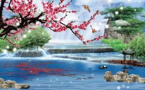 China Digital Printable Wallpaper Roll Non - Woven Fireproof Waterproof Anti - Static wholesale