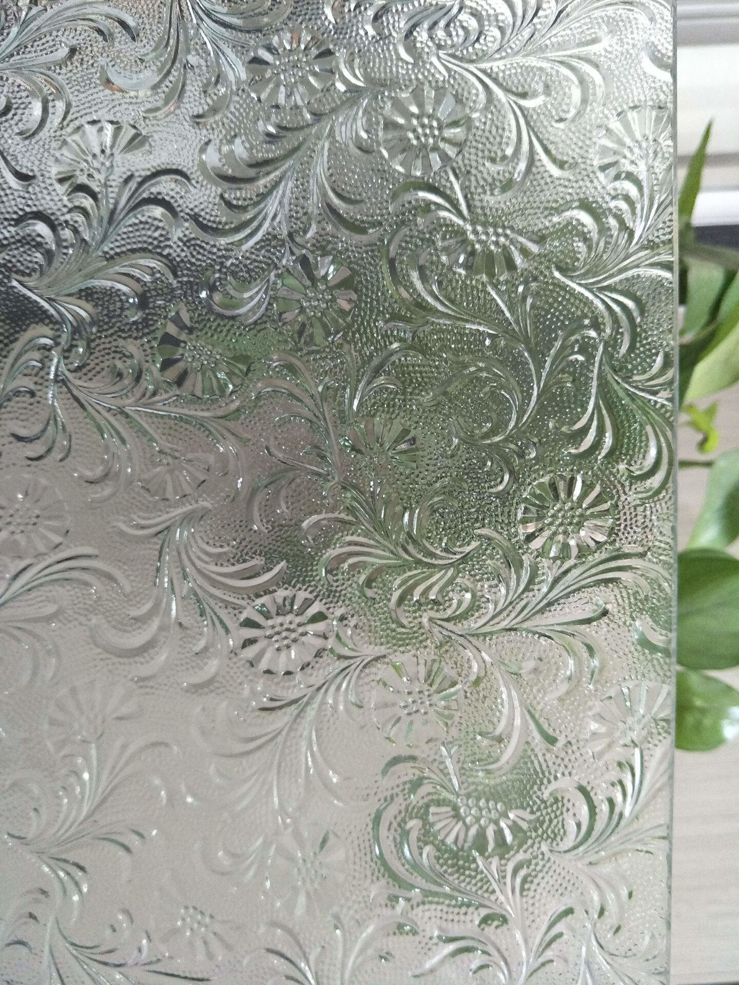3.2mm 2mm Patterned Tempered Glass Patterned Figured Glass For Windows