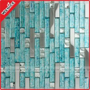 China mixed color glass swimming pool mosaic wholesale
