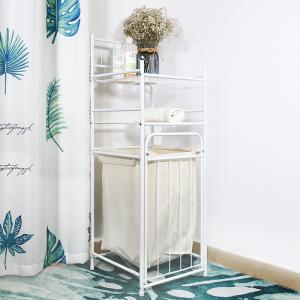 China Detachable W35.5cm Steel Laundry Basket for Bathroom wholesale