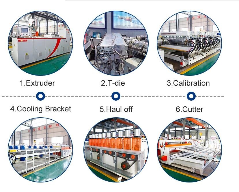 350KG/H WPC Board Making Machine High Density PVC Foam Board Production Line