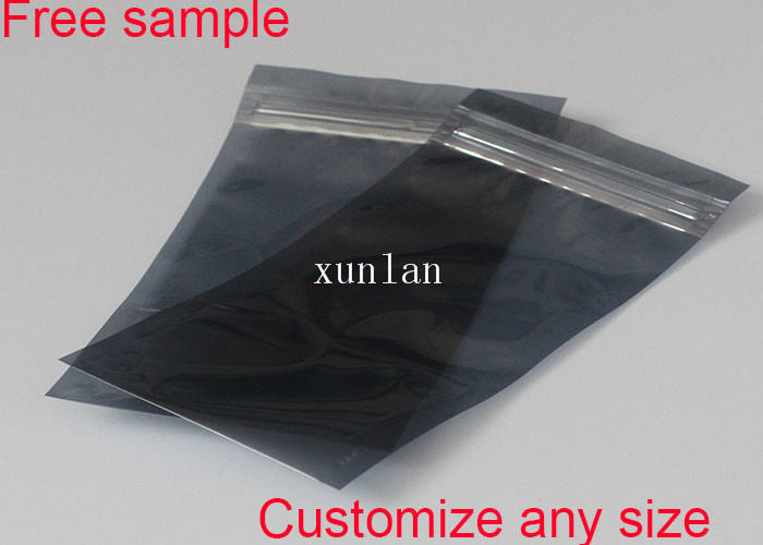 Three Layer Structure ESD Shielding Bag Anti Static Polythene With Printing Design