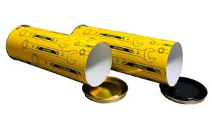 China Litho 6 Colors Kraft Tube Box 40mm Dia Cardboard Lipstick Tubes wholesale