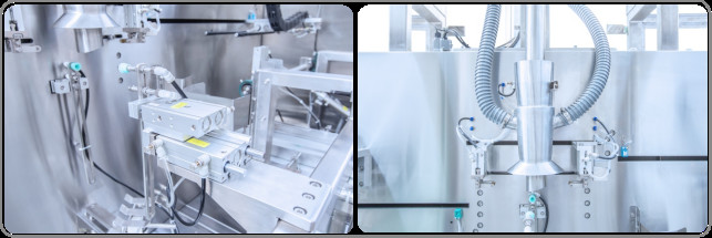 2.5KW Horizontal Pouch Packing Machine Linear Cylinder Feed Bag Packing Machine SUS304