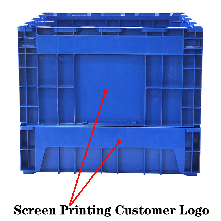 Vegetable Plastic Collapsible Storage Bins Warehouse Storage Logistic Transport