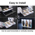 Nail Free Waterproof Double Acrylic Desktop Display Self Standing Magnetic Photo