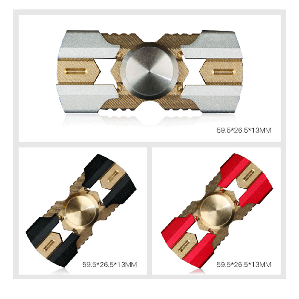 Pure Copper Mechanical Armor Metal Hand Spinner Fidget Toy for Adults Pressure Relief