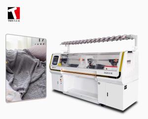 China 72 Inch 7G Knitting Machine To Make Blankets 16 Yarn Feeder wholesale