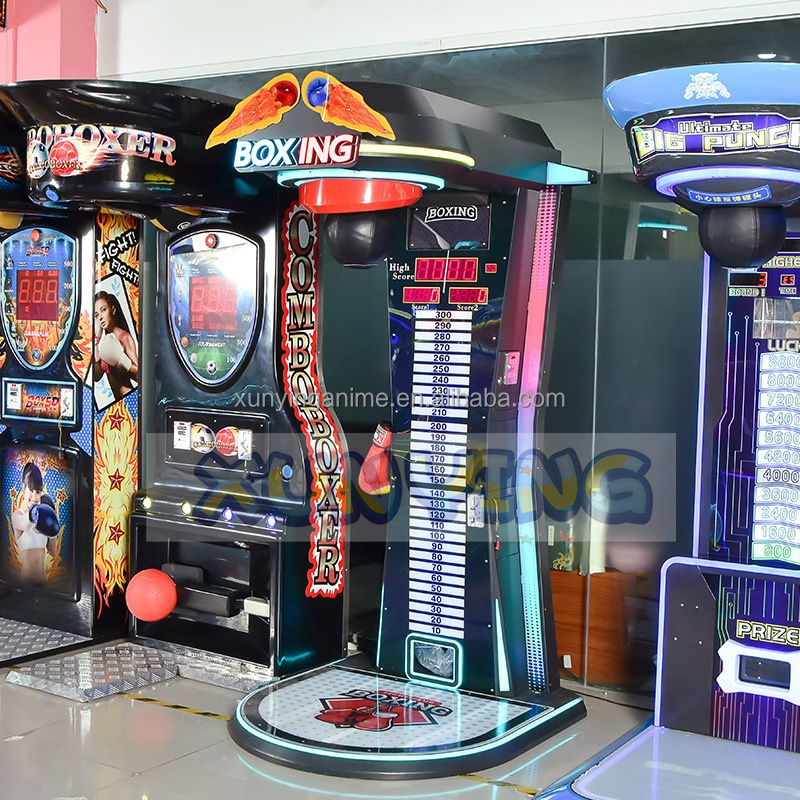 230KG Meter Boxing Punch Machine Arcade Electronic Tickets Redemption