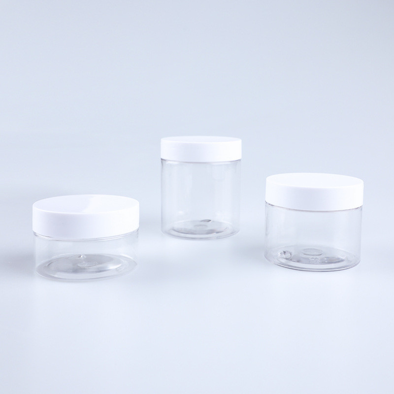 Customizable Logo 8oz Plastic Jar Containers With Transparent Lids For Various Storage Needs