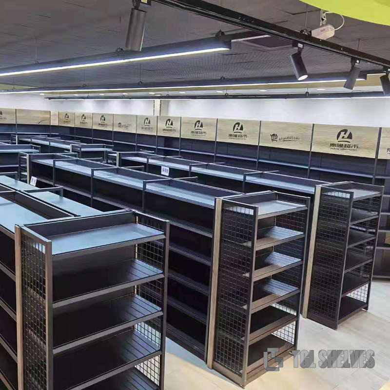 New Type OEM Convenience Store Display Shelves Gondola System