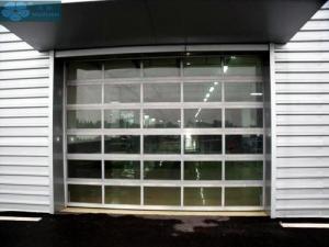 China Transparent PC Glass Sectional Overhead Door For Garage wholesale