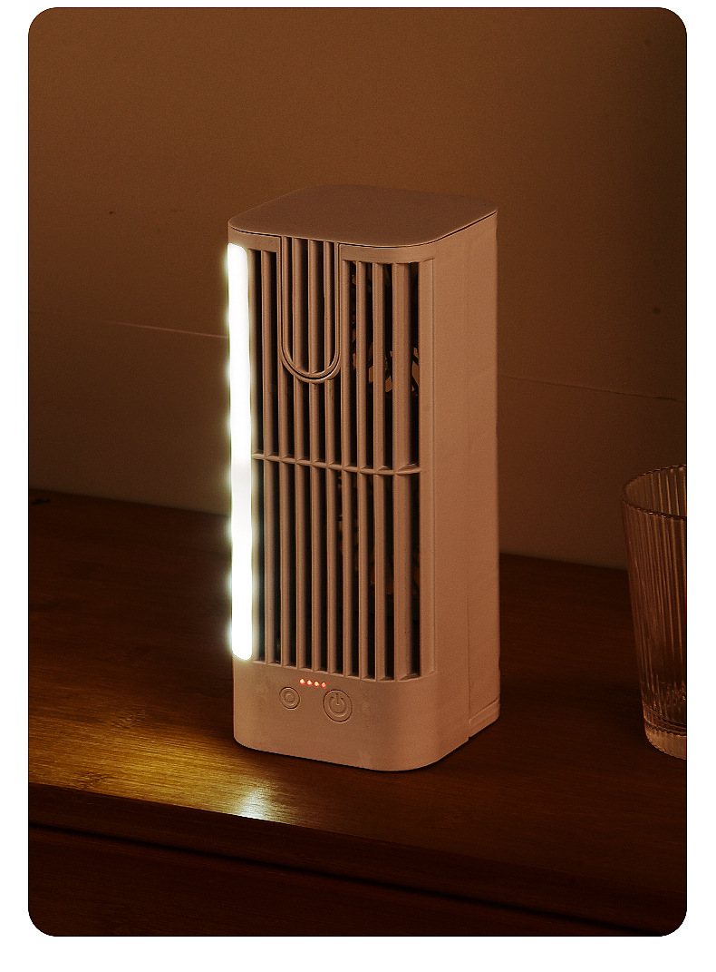 Portable Desktop Cold Air Fan with Night Light and Adjustable Height Box Size 21.2kg