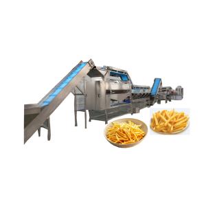 China potato chips making machine price small scale semi-automatic frozen french fries potato chips production line wholesale