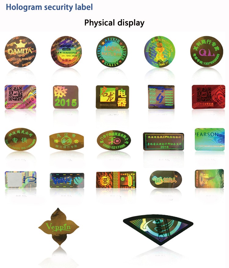 Colorful Tamper Evident Security Labels For Protection