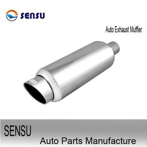 China SS201 Stainless Steel Exhaust Parts Universal Exhaust Silencer Chambered wholesale