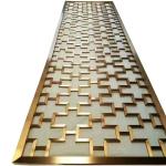 Elegant separation stainless steel room divider wall panels