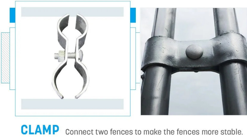 1.2mm W10.5ft Temporary Security Fence OHSAS Hot Dip Galvanized Fence