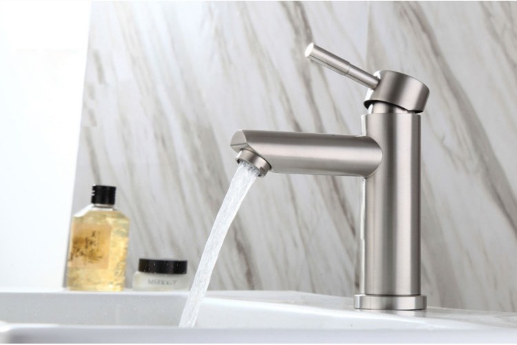 304 Stainless Steel Kitchen Faucet Bathroom Tap Hot Cold Basin Mixer Faucet
